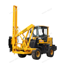 Hot sales road side fence post driver machine hydraulic installation mini loading pile driver